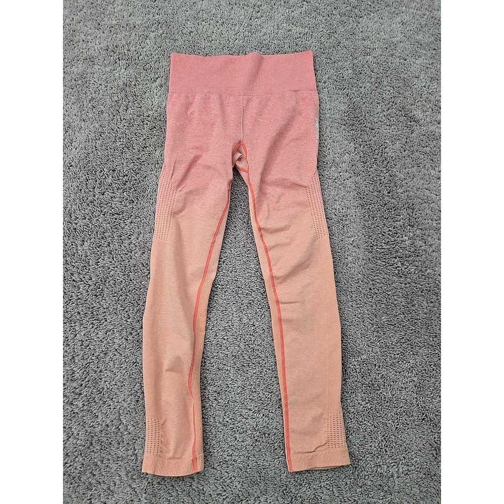 Gymshark Adapt Leggings Womens L Ombre Seamless Logo Gym Training Workout